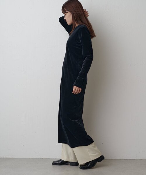 Lui's（ルイス）の「ベロアカットワンピース（ワンピース・レディース・ベージュ/ブラック/グレー・FREE）」の15枚目の写真