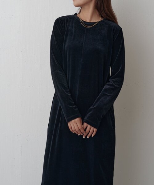 Lui's（ルイス）の「ベロアカットワンピース（ワンピース・レディース・ベージュ/ブラック/グレー・FREE）」の16枚目の写真