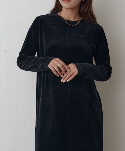 Lui's（ルイス）の「ベロアカットワンピース（ワンピース・レディース・ベージュ/ブラック/グレー・FREE）」の19枚目の写真