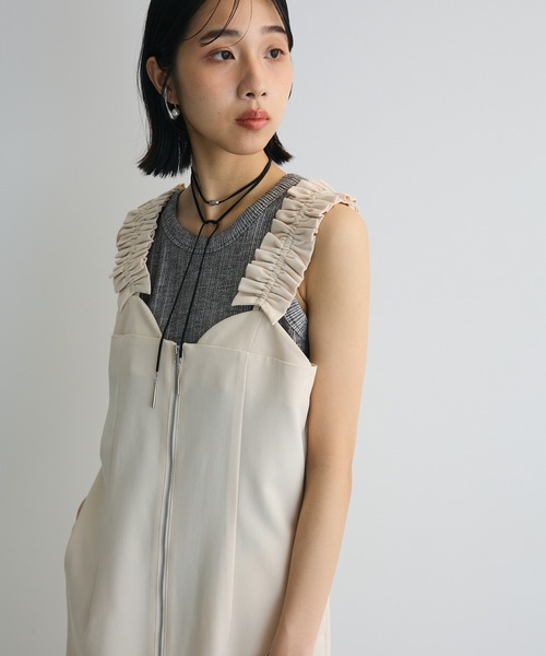 キャミワンピース ワンピース ダブルジップキャミワンピース : ZOZOTOWN Yahoo!店