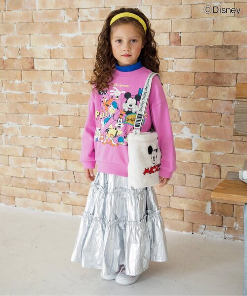 BREEZE（ブリーズ）の「【WEB限定】ティアードフリルスカート（スカート・キッズ・シルバー・100/110/120/130/140）」の5枚目の写真