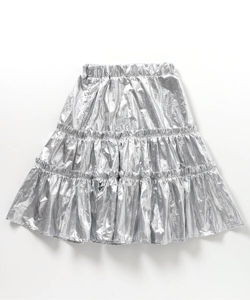 BREEZE（ブリーズ）の「【WEB限定】ティアードフリルスカート（スカート・キッズ・シルバー・100/110/120/130/140）」の6枚目の写真