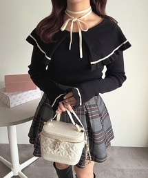 リボン付きラインケーブルニット【ZOZOTOWN限定アイテム】