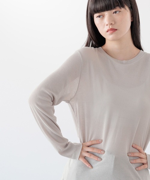 セール】シアーテレコT／ロングスリーブ 242273（Tシャツ