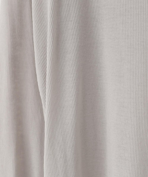 yuw（ユウ）の「シアーテレコＴ／ロングスリーブ　 242273（Tシャツ/カットソー・レディース・グレー/ブラック/ホワイト・LARGE/MEDIUM）」の7枚目の写真