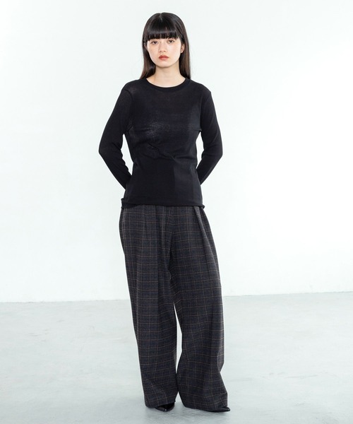tシャツ シアーテレコＴ／ロングスリーブ　 242273 レディース tシャツ シアーテレコT／ロングスリーブ 242273 レディース