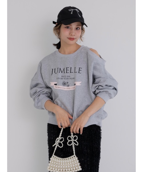 JUMELLE（ジュメロ）の「one shoulder sweat（スウェット・レディース・グレー・FREE）」の11枚目の写真