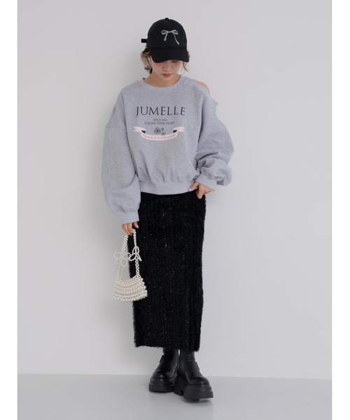 JUMELLE（ジュメロ）の「one shoulder sweat（スウェット・レディース・グレー・FREE）」の13枚目の写真