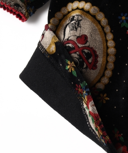 HYSTERIC MINI（ヒステリックミニ）の「Once upon a time RETROS STORY 総柄 ワンピース&ブルマ SET（ワンピース・キッズ・ブラック系その他/グリーン系その他/パープル系その他・LARGE/MEDIUM）」の6枚目の写真