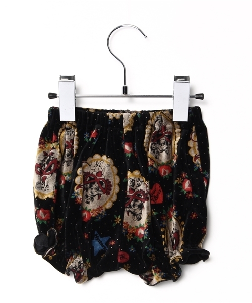 HYSTERIC MINI（ヒステリックミニ）の「Once upon a time RETROS STORY 総柄 ワンピース&ブルマ SET（ワンピース・キッズ・ブラック系その他/グリーン系その他/パープル系その他・LARGE/MEDIUM）」の14枚目の写真