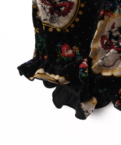 HYSTERIC MINI（ヒステリックミニ）の「Once upon a time RETROS STORY 総柄 ワンピース&ブルマ SET（ワンピース・キッズ・ブラック系その他/グリーン系その他/パープル系その他・LARGE/MEDIUM）」の12枚目の写真