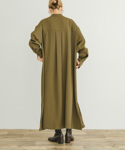 ITEMS URBANRESEARCH(アイテムズ アーバンリサーチ)の「バンドカラーワンピース(ワンピース・レディース・カーキ/ネイビー・FREE)」の5枚目の写真