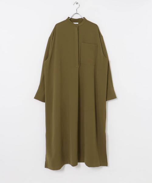ITEMS URBANRESEARCH(アイテムズ アーバンリサーチ)の「バンドカラーワンピース(ワンピース・レディース・カーキ/ネイビー・FREE)」の10枚目の写真
