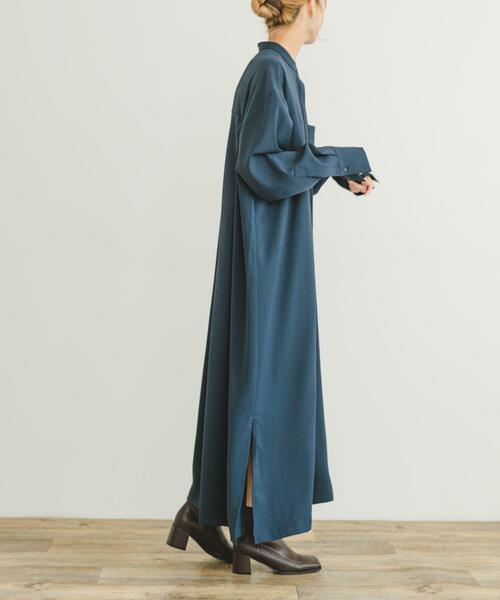 ITEMS URBANRESEARCH(アイテムズ アーバンリサーチ)の「バンドカラーワンピース(ワンピース・レディース・カーキ/ネイビー・FREE)」の15枚目の写真
