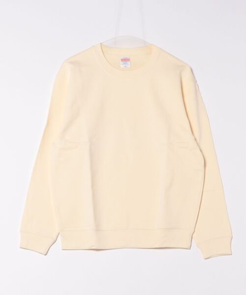 VIBGYOR（ヴィブジョー）の「United Athle/10.0オンス クルーネック 無地 スウェット（裏パイル）(CZ)（スウェット・メンズ・ライトベージュ/ゴールド/ダークブラウン/ナチュラル/ロイヤルブルー/オリーブ/グリーン/グレイッシュブルー/ホワイト/ライトオリーブ/バーガンディー/ライトカーキ/ネイビー/チャコールグレー/パープル/アッシュグレー/ダークグリーン/ライトピンク/ブラック・SMALL/X-LARGE/LARGE/MEDIUM/S）」の6枚目の写真