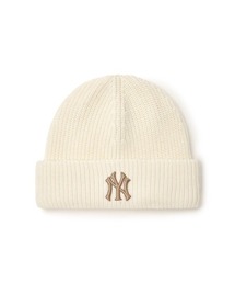 【日本未発売/WEB限定】MLB KOREA(エムエルビーコリア)/ワンポイント ロゴ刺繍 ビーニー ニット帽/New Jelly Mid Beanie