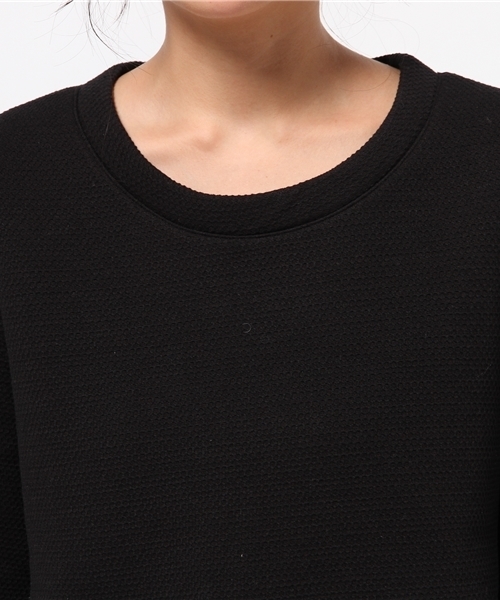 OUTLET（アウトレット）の「【Sheta】ボンディングトップ（Tシャツ/カットソー・レディース・ネイビー/ブラック・FREE）」の6枚目の写真