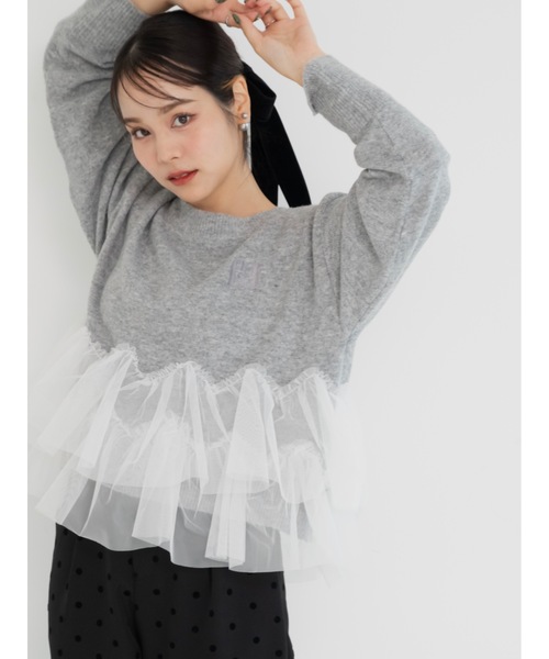 JUMELLE（ジュメロ）の「ballet lady knit（ニット/セーター・レディース・アイボリー/グレー・MEDIUM）」の8枚目の写真