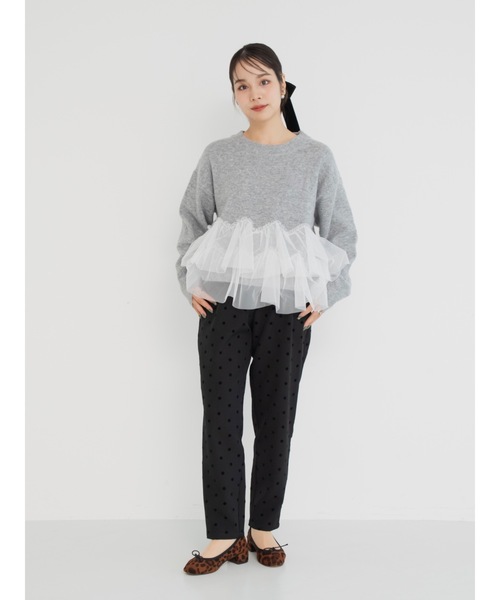 JUMELLE（ジュメロ）の「ballet lady knit（ニット/セーター・レディース・アイボリー/グレー・MEDIUM）」の12枚目の写真