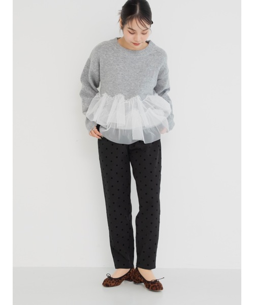 JUMELLE（ジュメロ）の「ballet lady knit（ニット/セーター・レディース・アイボリー/グレー・MEDIUM）」の14枚目の写真