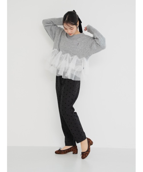 JUMELLE（ジュメロ）の「ballet lady knit（ニット/セーター・レディース・アイボリー/グレー・MEDIUM）」の16枚目の写真