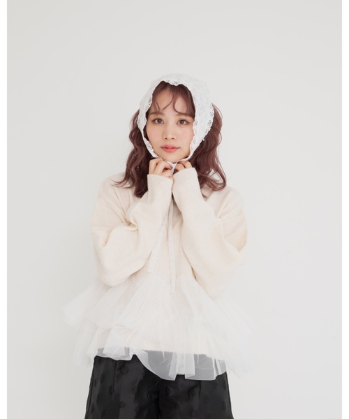 JUMELLE（ジュメロ）の「ballet lady knit（ニット/セーター・レディース・アイボリー/グレー・MEDIUM）」の20枚目の写真
