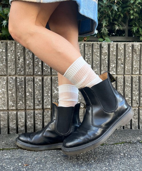 poiregnee（ポワニェ）の「［select］ラメ リブソックス（ソックス/靴下・レディース・ブラック/ホワイト・FREE）」の5枚目の写真