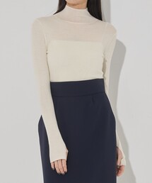 STUDIOUS | 【STUDIOUS/ステュディオス】Super 120s Rib Knit Top/リブトップ/タートルネック(ニット/セーター)