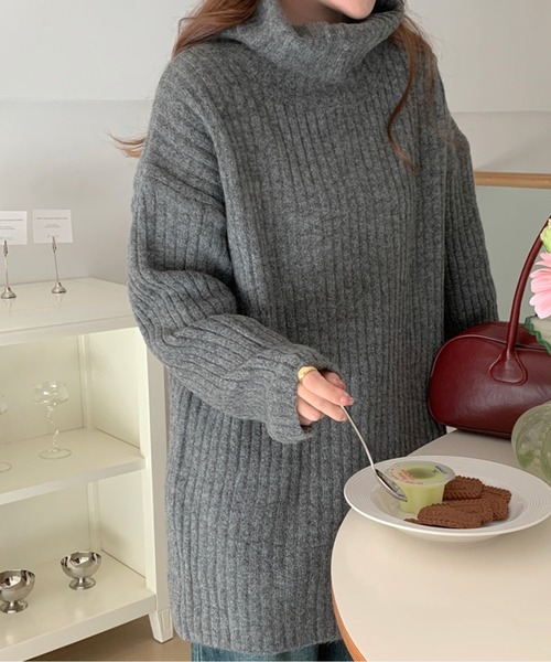 タートルネックニットワンピース（ワンピース）｜AMAJI（アマジ）