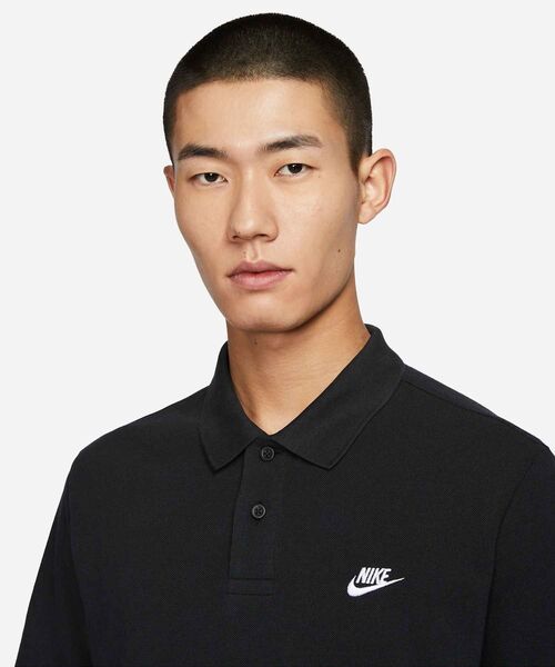 NIKE（ナイキ）の「ナイキ クラブ メンズ ショートスリーブ ポロ / Nike Club Men's Short-Sleeve Polo FN3895-010 Black（ポロシャツ・メンズ・ブラック・S/M/L/2XL/XL）」の8枚目の写真