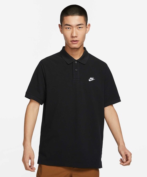 NIKE（ナイキ）の「ナイキ クラブ メンズ ショートスリーブ ポロ / Nike Club Men's Short-Sleeve Polo FN3895-010 Black（ポロシャツ・メンズ・ブラック・S/M/L/2XL/XL）」の4枚目の写真