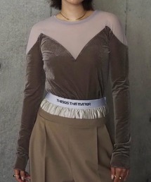 【THINGS THAT MATTER/シングス ザット マター】 DIFFERENT TULLE TOPS/チュールトップス