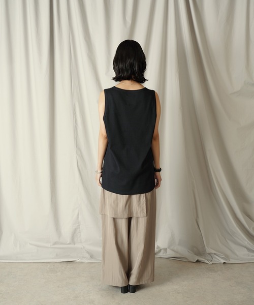 Aphlotus(アプロタス)の「ディープネック テレコ インナー/タンクトップ(タンクトップ・メンズ・ホワイト/ブラック・SMALL/MEDIUM/LARGE)」の8枚目の写真