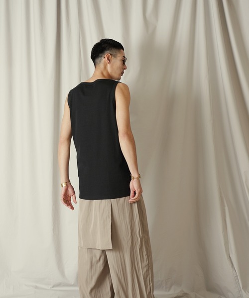 Aphlotus(アプロタス)の「ディープネック テレコ インナー/タンクトップ(タンクトップ・メンズ・ホワイト/ブラック・SMALL/MEDIUM/LARGE)」の10枚目の写真