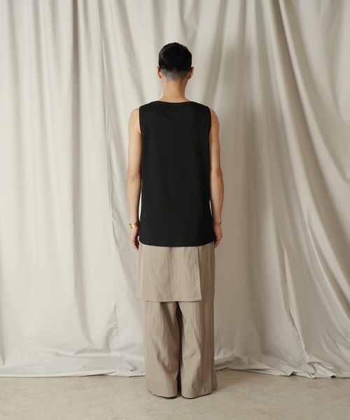 Aphlotus(アプロタス)の「ディープネック テレコ インナー/タンクトップ(タンクトップ・メンズ・ホワイト/ブラック・SMALL/MEDIUM/LARGE)」の14枚目の写真