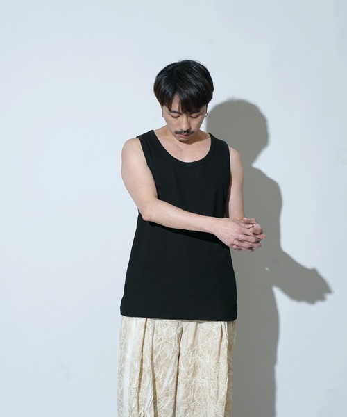 Aphlotus(アプロタス)の「ディープネック テレコ インナー/タンクトップ(タンクトップ・メンズ・ホワイト/ブラック・SMALL/MEDIUM/LARGE)」の18枚目の写真