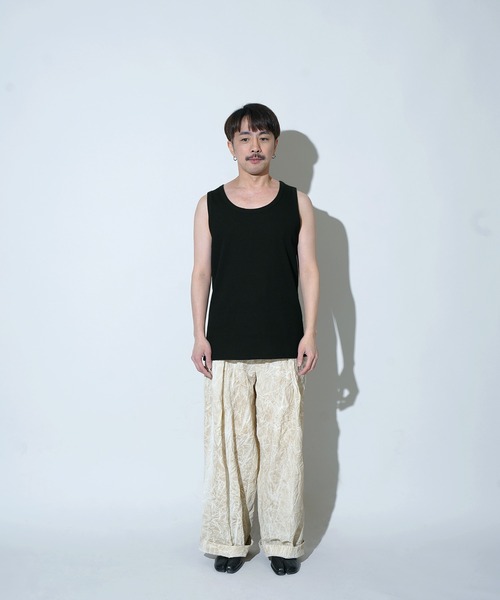Aphlotus(アプロタス)の「ディープネック テレコ インナー/タンクトップ(タンクトップ・メンズ・ホワイト/ブラック・SMALL/MEDIUM/LARGE)」の19枚目の写真