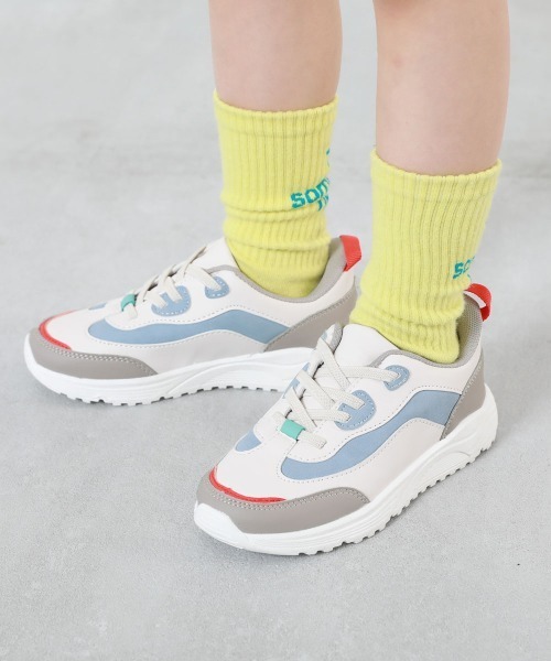 手を使わず立ったまま履ける 撥水 ボリュームスニーカー（スニーカー