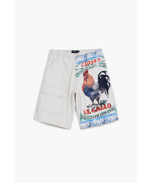 Desigual(デシグアル)の「MEXICO ヴィンテージグラフィックハーフパンツ(その他パンツ・メンズ・ホワイト・XS/S/M/L/XL/XXL)」の6枚目の写真
