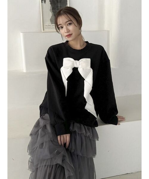 dazzlin（ダズリン）の「ティアードチュールスカート（スカート・レディース・オフホワイト/ベージュ/チャコールグレー・MEDIUM/SMALL）」の15枚目の写真