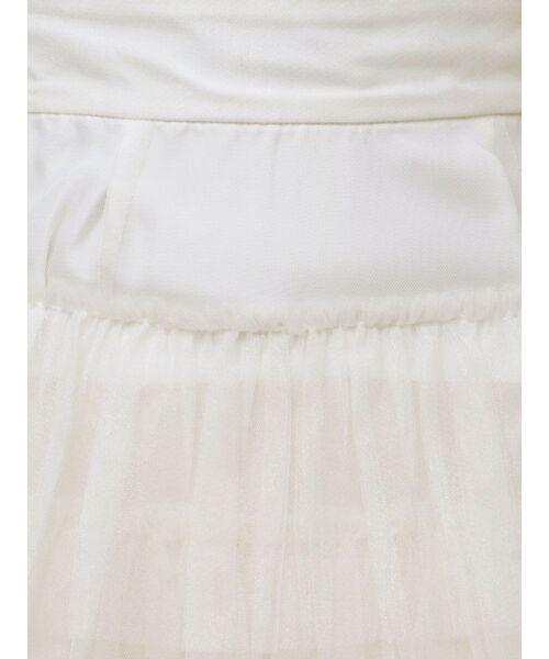 dazzlin（ダズリン）の「ティアードチュールスカート（スカート・レディース・オフホワイト/ベージュ/チャコールグレー・MEDIUM/SMALL）」の6枚目の写真