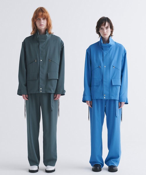 CULLNI クルニ　ハーフモッズコートStretch Taffeta CULLNI（クルニ）の「Dry Karsey Removable Sleeves Drawstring