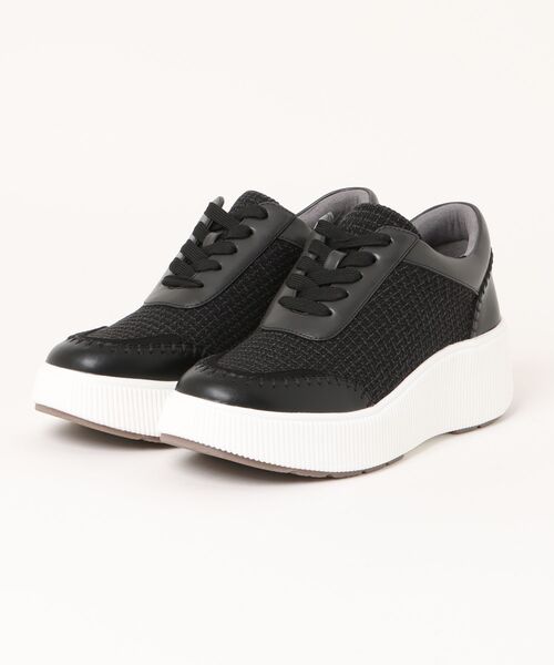 あしながおじさん（アシナガオジサン）の「厚底ステッチスニーカー　1310261（スニーカー・レディース・ライトベージュ/ゴールド/ブラック・23.5cm/23cm/24.5cm/24cm/22.5cm）」の5枚目の写真