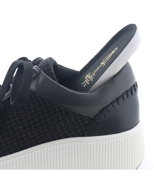 あしながおじさん（アシナガオジサン）の「厚底ステッチスニーカー　1310261（スニーカー・レディース・ライトベージュ/ゴールド/ブラック・23.5cm/23cm/24.5cm/24cm/22.5cm）」の9枚目の写真