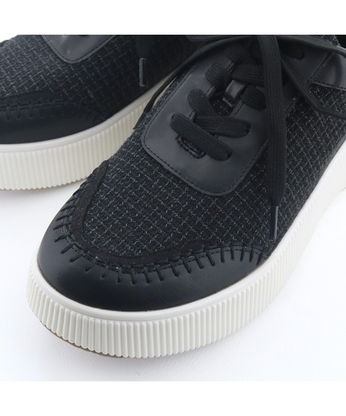 あしながおじさん（アシナガオジサン）の「厚底ステッチスニーカー　1310261（スニーカー・レディース・ライトベージュ/ゴールド/ブラック・23.5cm/23cm/24.5cm/24cm/22.5cm）」の16枚目の写真