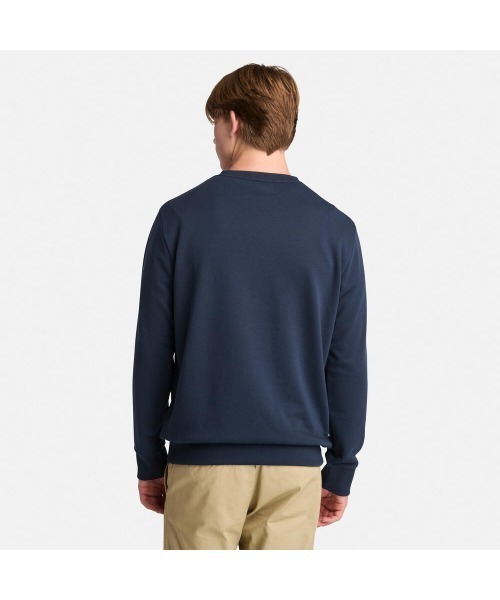 Timberland（ティンバーランド）の「メンズ ワードマーク ロゴ ループバック クルーネック スウェットシャツ（スウェット・メンズ・ダークブルー・X-LARGE/SMALL/MEDIUM/LARGE/XX-LARGE）」の3枚目の写真