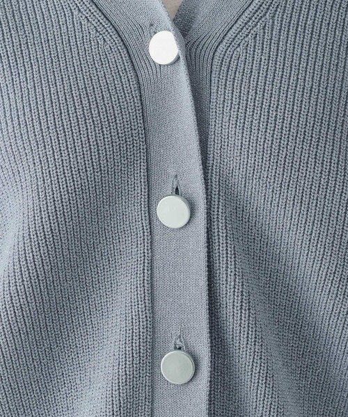 セール】スッキレイショートVネックカーディガン長袖/253314