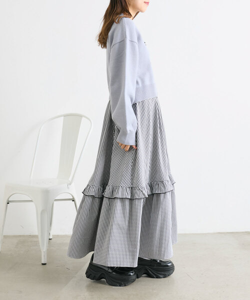 w closet（ダブルクローゼット）の「DOGショートニット（ニット/セーター・レディース・ブルー/ネイビー/アイボリー・FREE）」の20枚目の写真