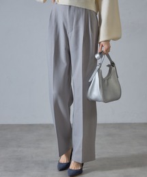 【ZOZO限定】ハイウエストカラータックスラックス