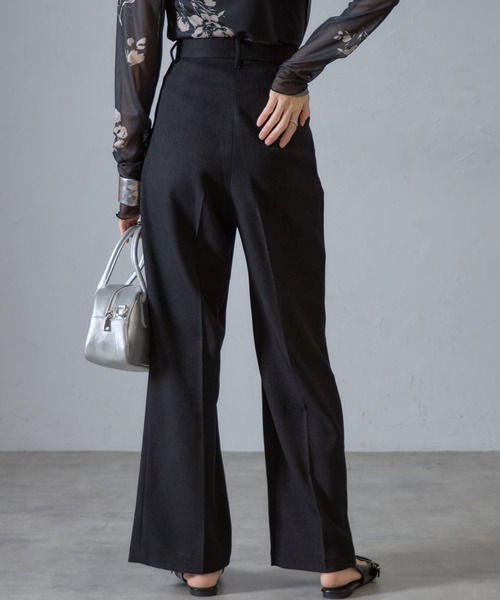 &. NOSTALGIA（アンドドットノスタルジア）の「【ZOZO限定】ハイウエストカラータックスラックス（スラックス・レディース・ライトベージュ/ライトグレー/ブラック・マルチサイズ）」の8枚目の写真